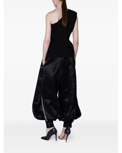 Roksanda Black Ovar Pleated Trousers