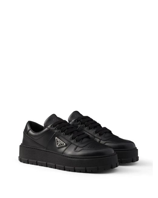 Prada Black Leather Sneakers for men