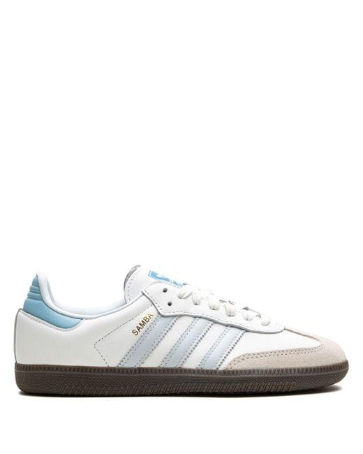 adidas Samba Og Logo-print Leather Low-top Trainers in White | Lyst