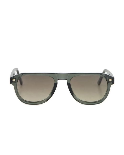 Ahlem Gray Carrousel Geometric-Frame Sunglasses for men