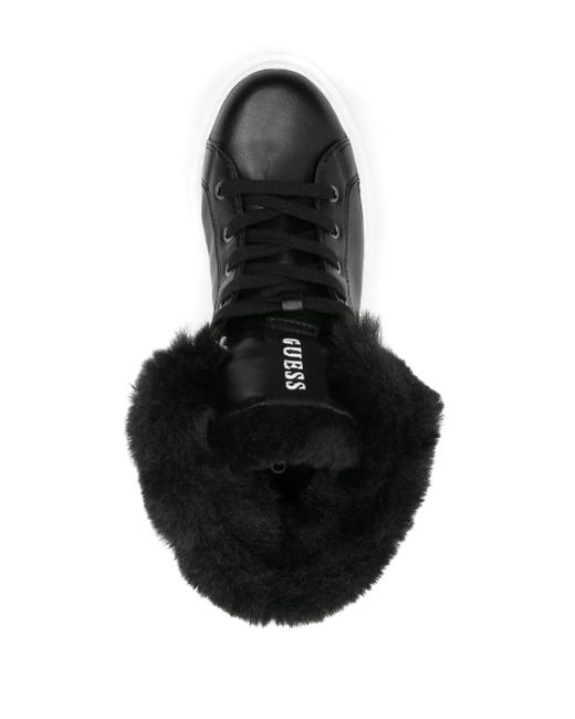 Guess Black Histori 2 Faux-Fur Sneakers