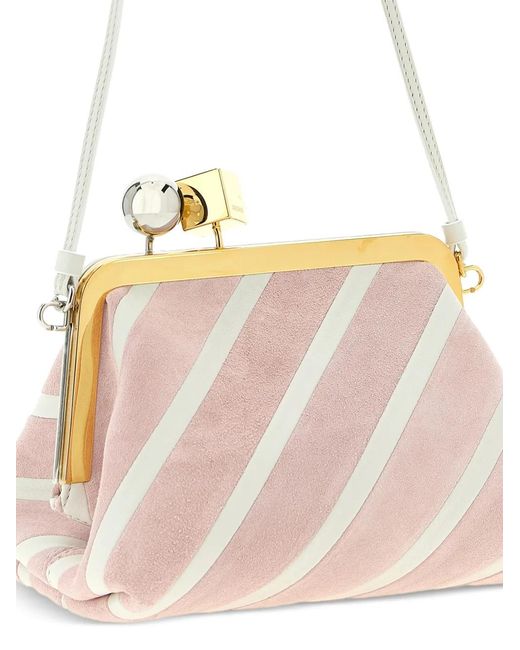 Jacquemus Pink Petite Pochette The Berlingot À Rayures
