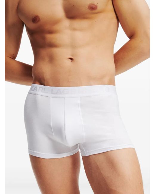 Karl Lagerfeld Black Lot De Sept Boxers À Logo Karl for men