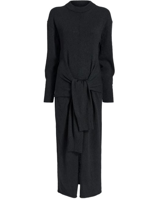 Proenza Schouler Black Luca Midi Dress