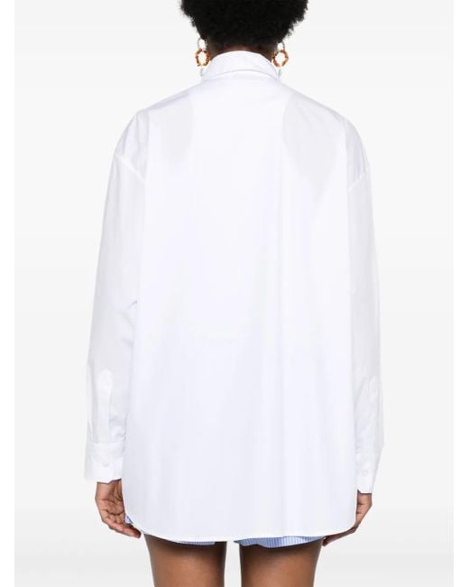 MODES GARMENTS White Long-Sleeve Cotton Shirt