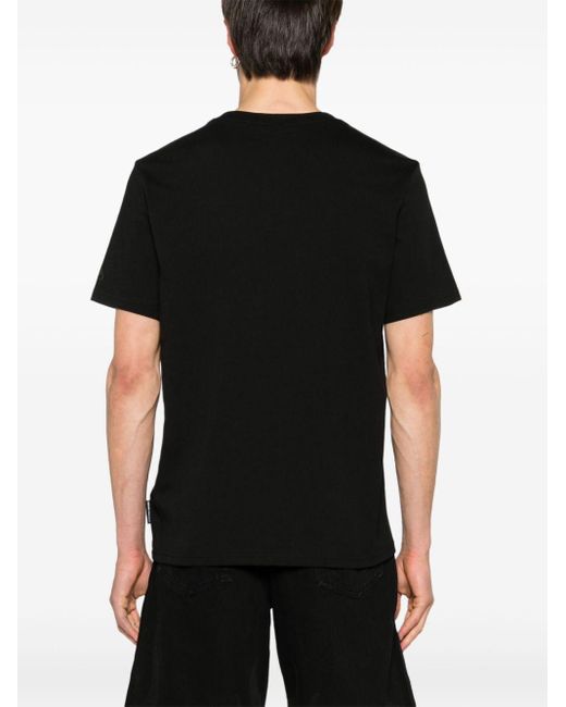 Moose Knuckles Black Dalon Cotton T-shirt for men
