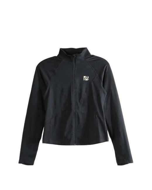 Malbon Golf Black Rue Zip Long-Sleeves Jacket