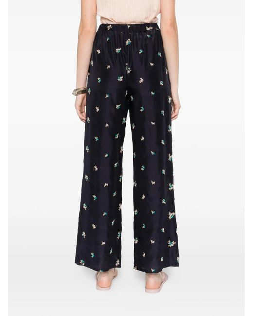 Forte_forte Blue Floral Trousers