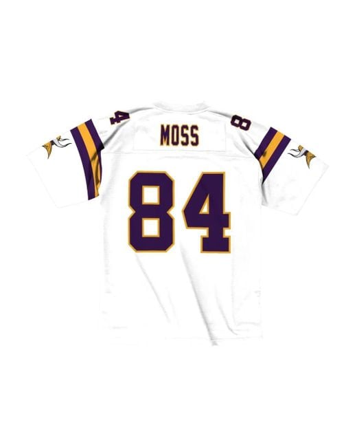 Mitchell & Ness White 1998/99 Randy Moss Minnesota Vikings Jersey for men