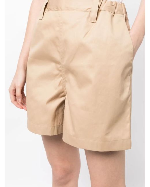 Sofie D'Hoore Shorts Met Elastische Taille in het Natural