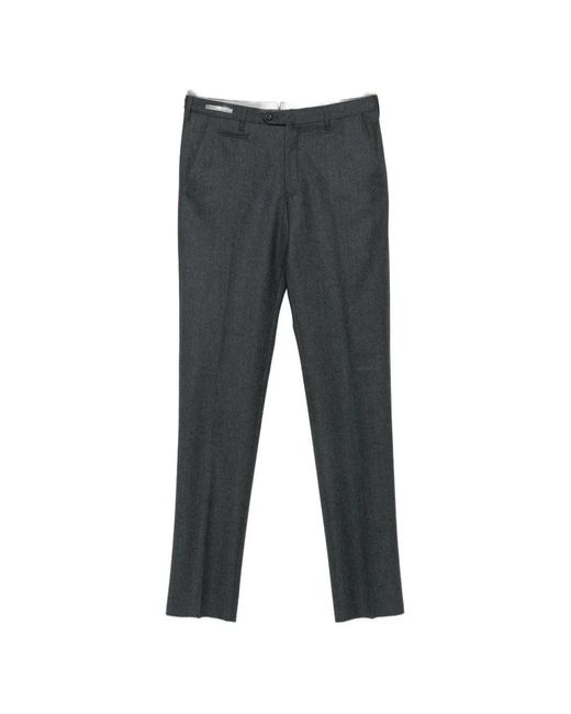 Corneliani Gray Straight-Leg Tailored Trousers for men