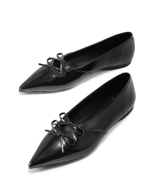 Vagabond Black Hermine Pointed-Toe Ballet Flats