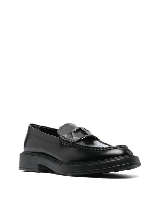 Tod's Black Flat Shoes for men