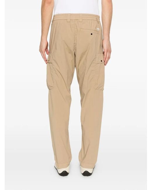 C P Company Natural Pantalon Cargo À Taille Élastiquée for men