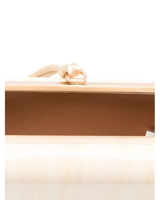 Cult Gaia Natural Small Yasmin Tassel-Embellished Clutch Bag