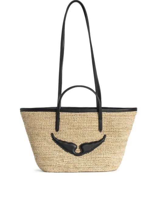 Zadig & Voltaire Wings ビーチバッグ ミニ Natural