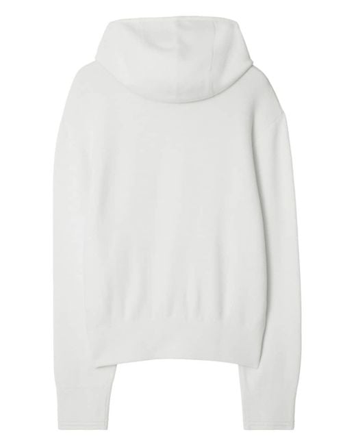 Burberry hoodie white hot sale