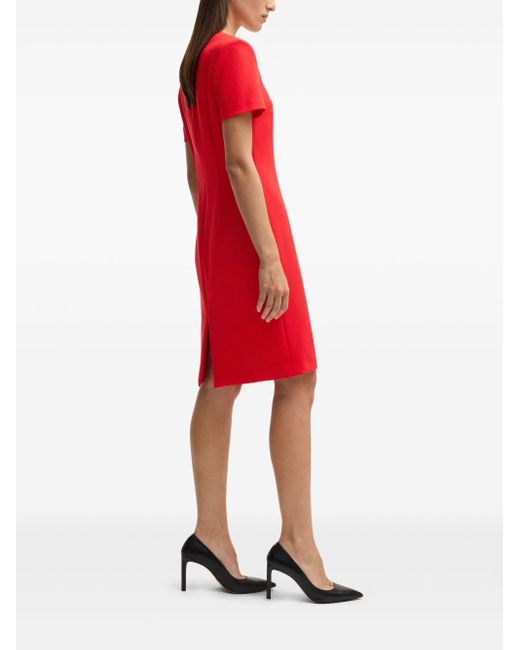 Boss Red Short-Sleeve Midi Dress