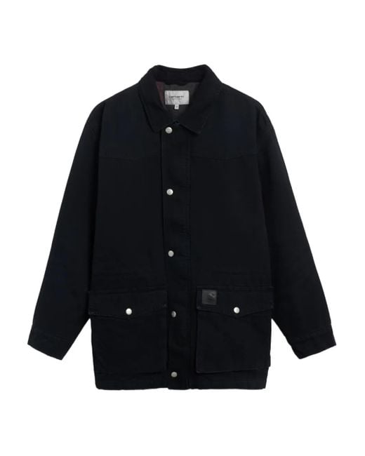 Abrigo con bolsillo y botones Carhartt de hombre de color Blue
