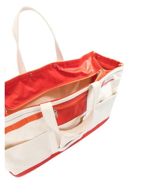 As2ov White Alberton Canvas Tote Bag for men