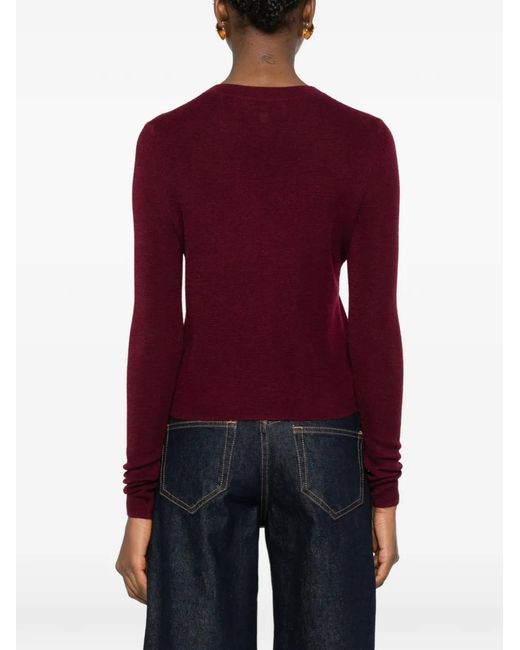 Bompard Red Buttoned Cardigan