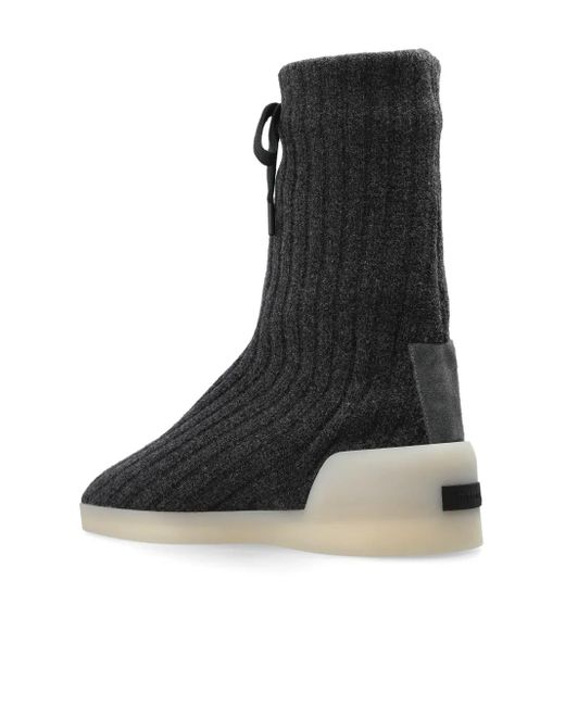 Fear Of God Black Moc Knit Hi Sneakers