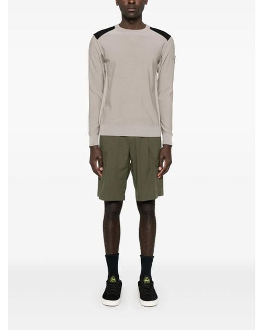 Herno Green Lightweight Polyester Shorts for men