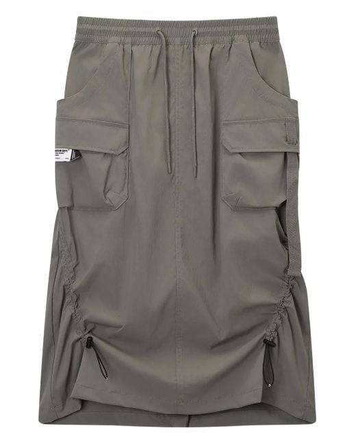 Musium Div. Gray Utility-Pocket Midi Skirt