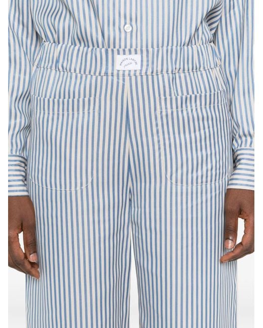 Pantaloni A Righe Oudin di Maison Labiche in Blue