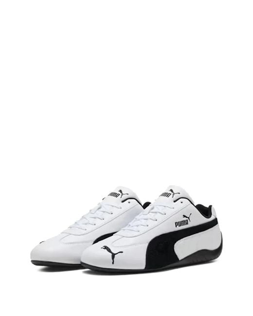 PUMA White Speedcat Lthr for men