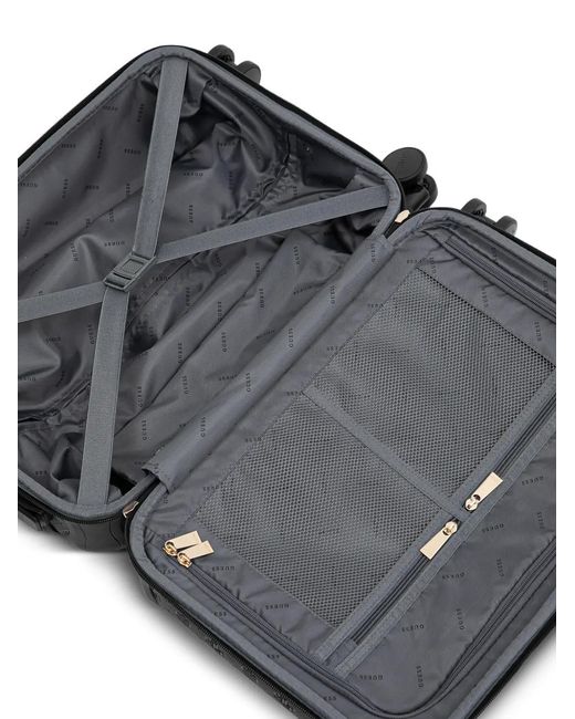 Guess Black Valise À Logo Embossé