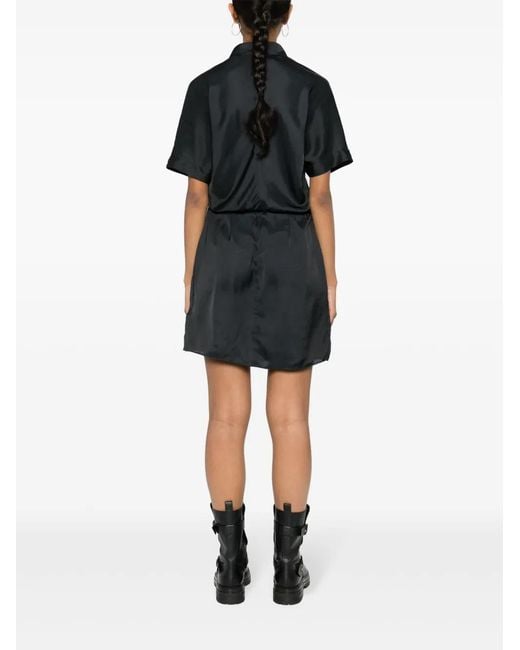 Zadig & Voltaire Black Raito Satin Mini Dress