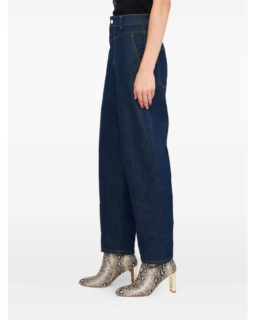 Liu Jo Jeans Met Logopatch in het Blue