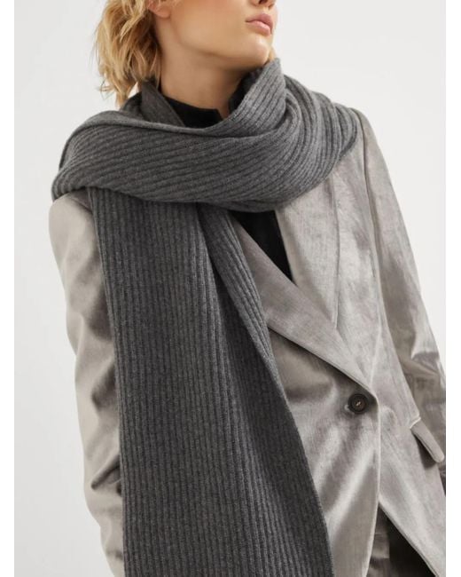 Sciarpa di Brunello Cucinelli in Gray