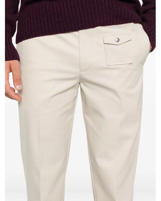 Moncler White Patch-Pocket Trousers for men