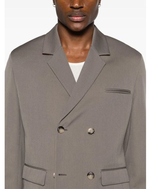 Nanushka Brown Renan Double-Breasted Blazer for men