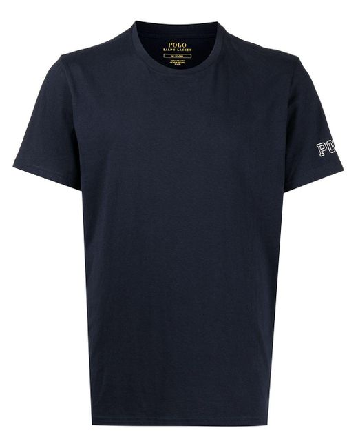 Polo Ralph Lauren Blue Logo-print Short-sleeved T-shirt for men