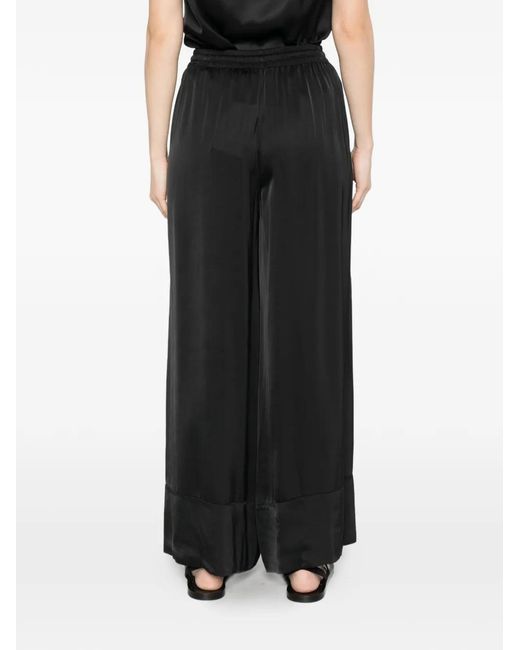 Dixie Black Pantalon Palazzo À Lien De Resserrage