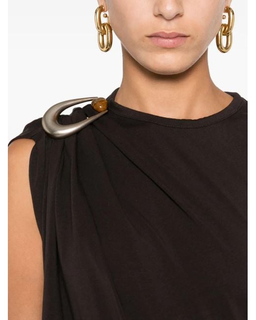 Christopher Esber Black Sleeveless Column Maxi Dress