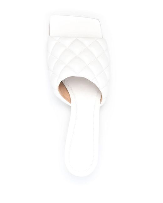 Bottega Veneta White Square Open-toe Sandals