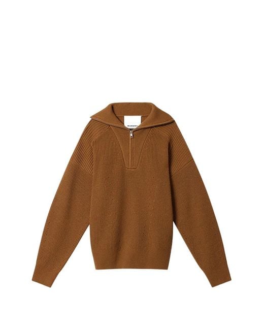 Isabel Marant Brown Pull Benny À Fermeture Zippée for men