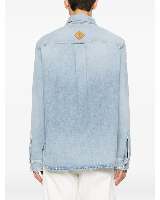 Haikure Blue Matt Pasadena Denim Shirt for men