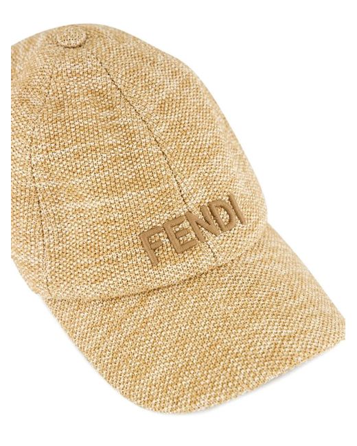Fendi ロゴ キャップ Metallic