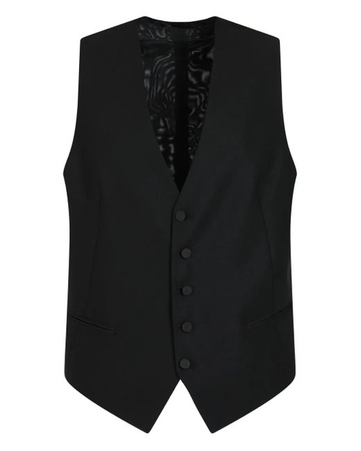 Tagliatore Black Single-Breasted Suit (Set Of Three) for men