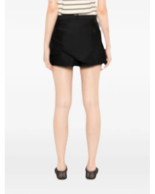 JNBY Black Draped Layered Shorts