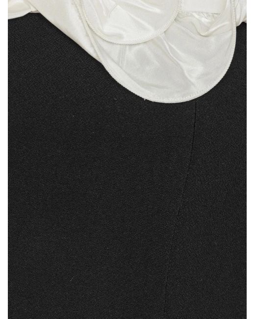 ROTATE BIRGER CHRISTENSEN Black Ruffle Mini Dress