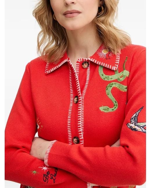 Never Fully Dressed Mystical Embroidered Cardigan