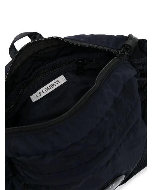 C P Company Black Nylon Crossbody Pack for men