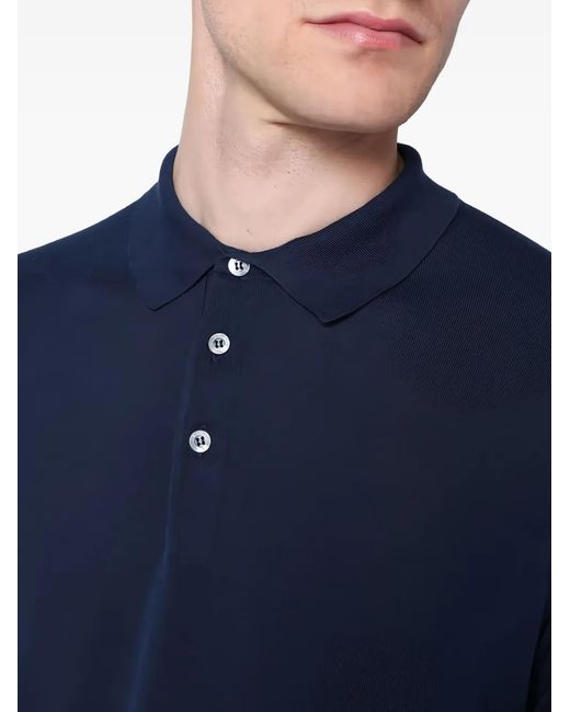 Polo De Algodón Drumohr de hombre de color Blue