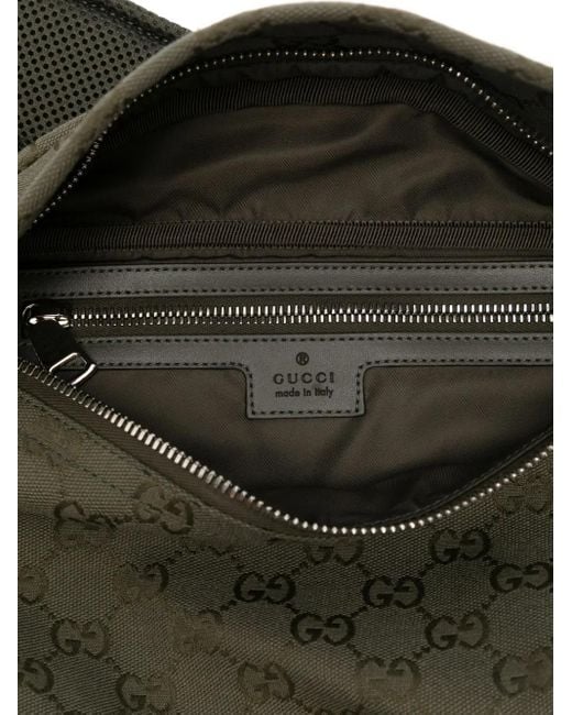 Gucci Gray Gg Canvas Belt Bag for men